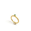 Farbenspiel Ring Gelbgold mit Smaragd