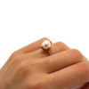 Farbenspiel Ring Roségold mit Perle